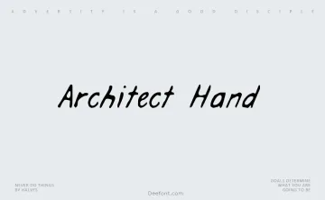 Architect Hand Font