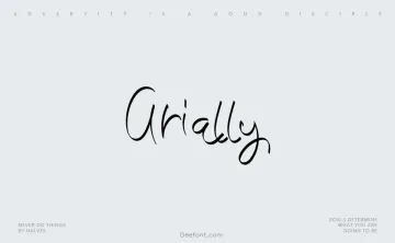Arially Font