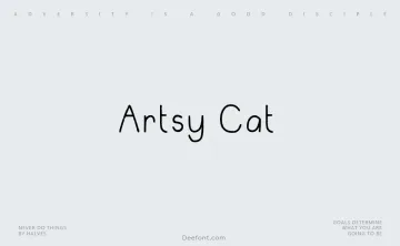 Artsy Cat Font
