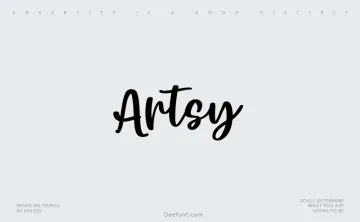 Artsy Font