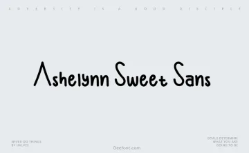 Ashelynn Sweet Sans Font