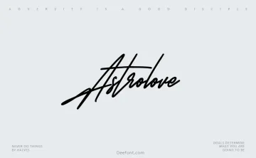 Astrolove Font