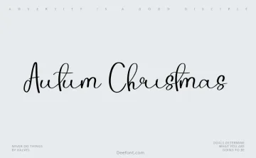 Autum Christmas Font