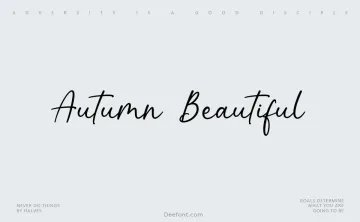 Autumn Beautiful Font