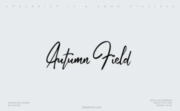 Autumn Field Font