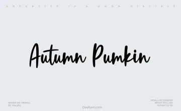 Autumn Pumkin Font