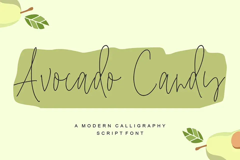 Avocado Candy Font