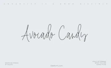 Avocado Candy Font