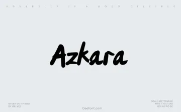 Azkara Font