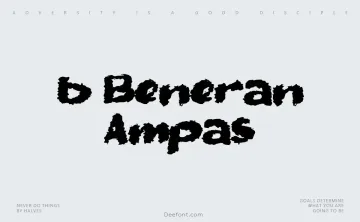 b Beneran Ampas Font
