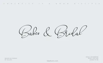 Babes & Bridal Font