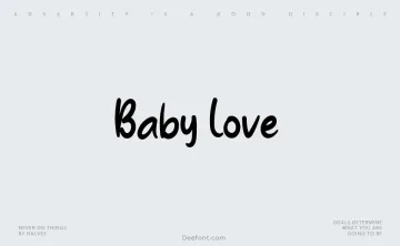 Baby Love Font