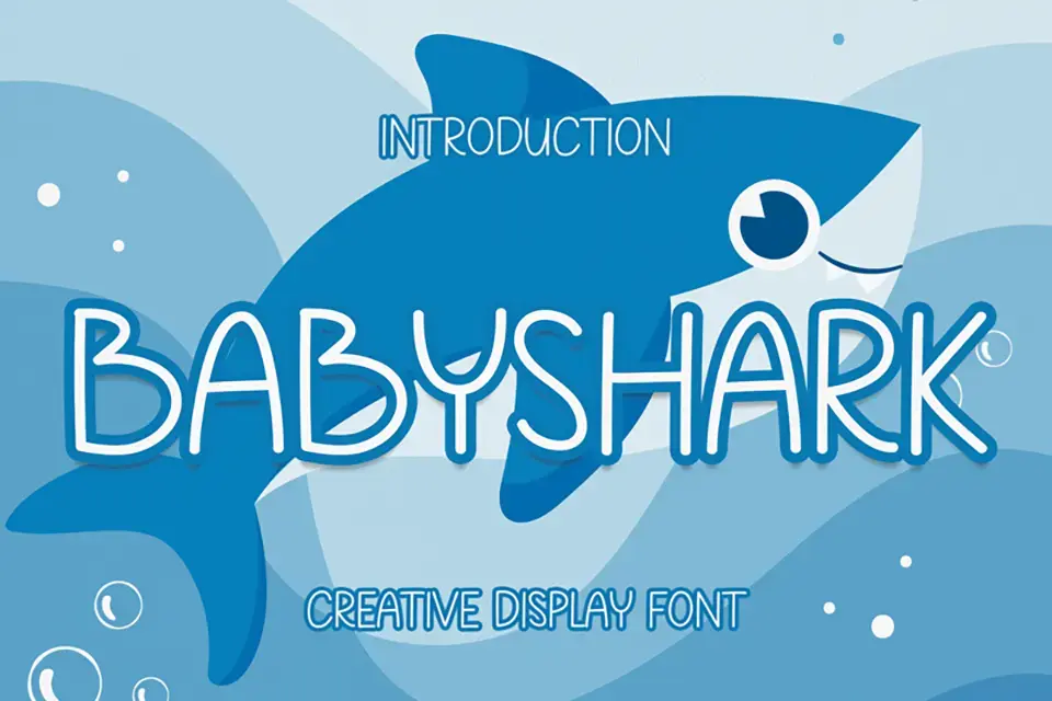 Babyshark Font