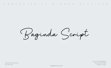 Baginda Script Font
