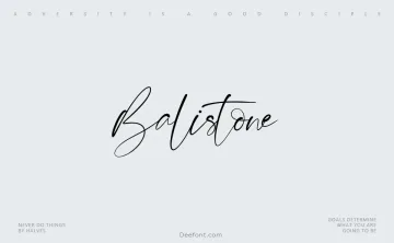 Balistone Font