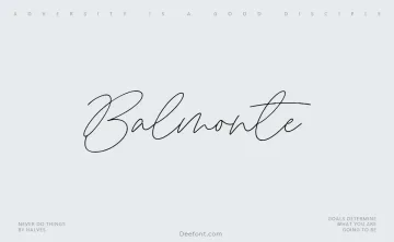 Balmonte Font