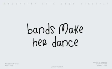 Bands Make Her Dance Font