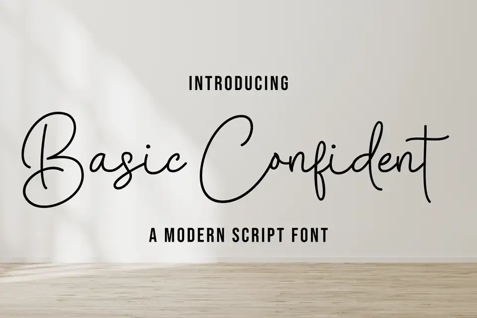 Basic Confident Font