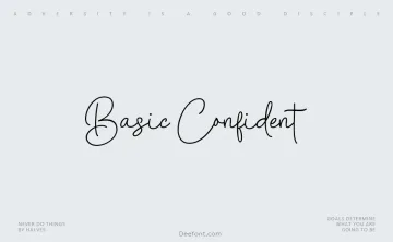 Basic Confident Font