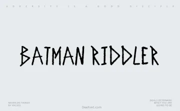 Batman Riddler Font
