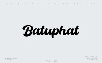 Batuphat Script Font