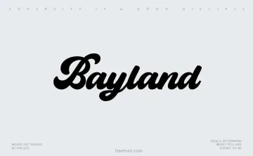 Bayland Font