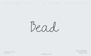 Bead Font