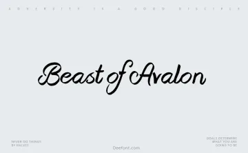 Beast of Avalon Font