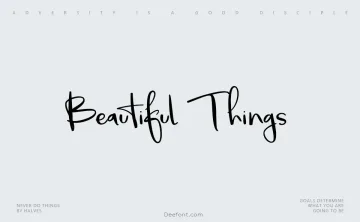 Beautiful Things Font