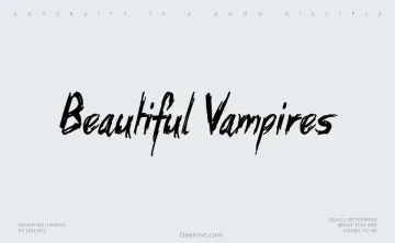 Beautiful Vampires Font