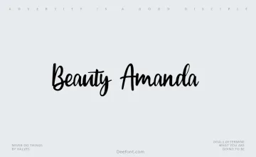 Beauty Amanda Font
