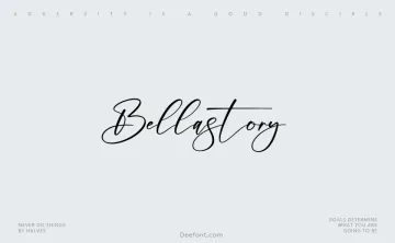 Bellastory Font