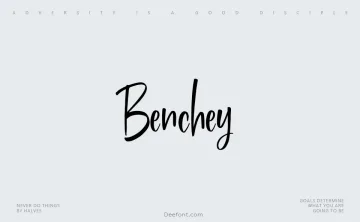 Benchey Font