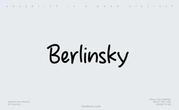 Berlinsky Font
