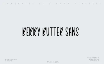 Berry Butter Sans Font