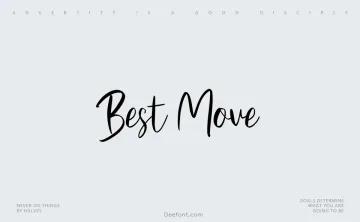 Best Move Font