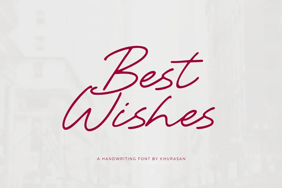 Best Wishes Script Font