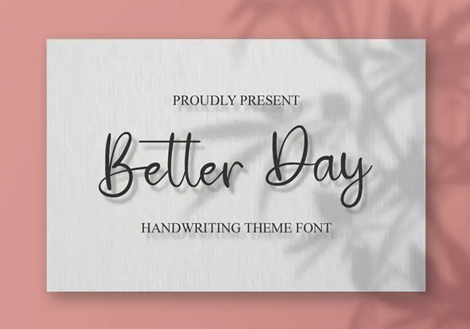 Better Day Script Font