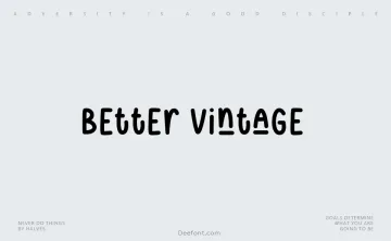 Better Vintage Font