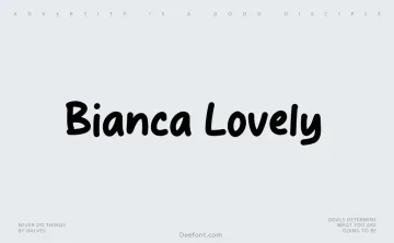 Bianca Lovely Font