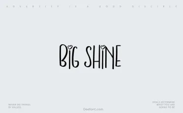 Big Shine Font