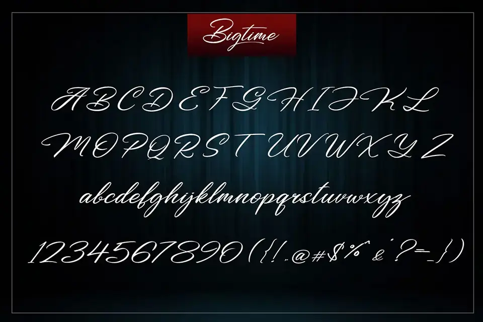 Bigtime Font