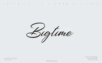 Bigtime Font