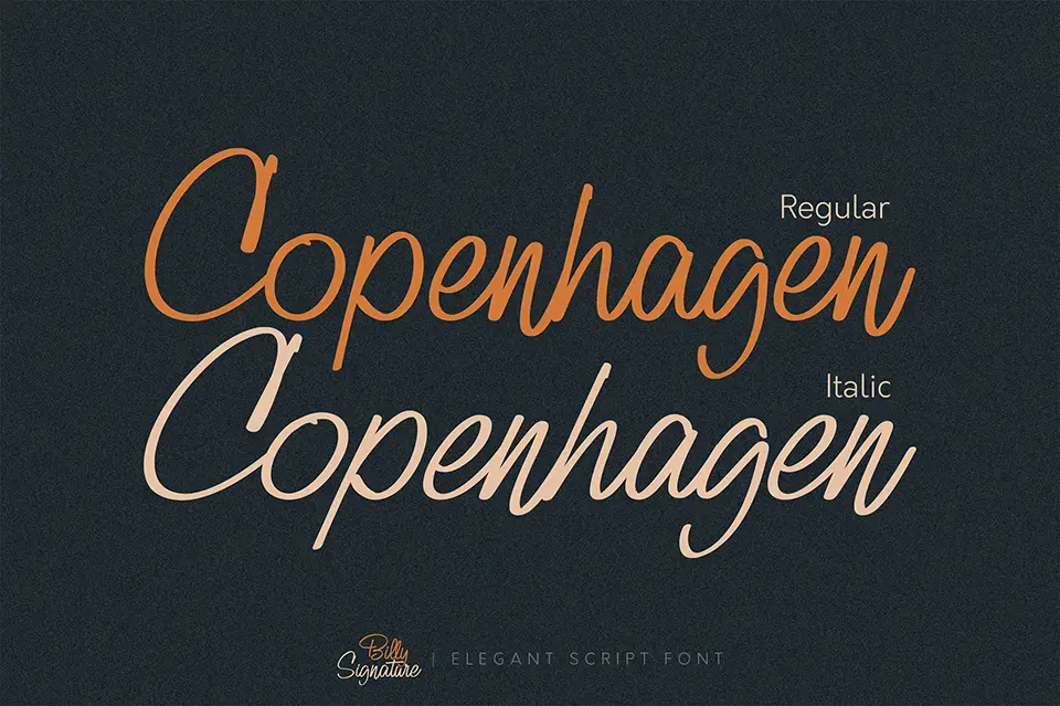 Billy Signature Font