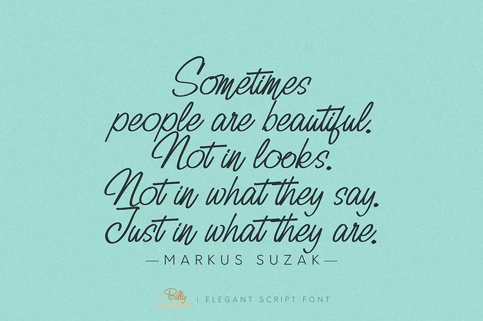 Billy Signature Font