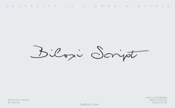 Biloxi Script Font