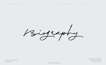 Biography Font
