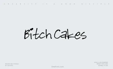 Bitch Cakes Font