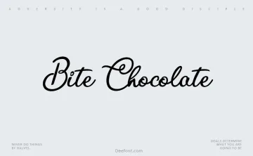 Bite Chocolate Font