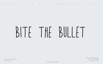 Bite the Bullet Font